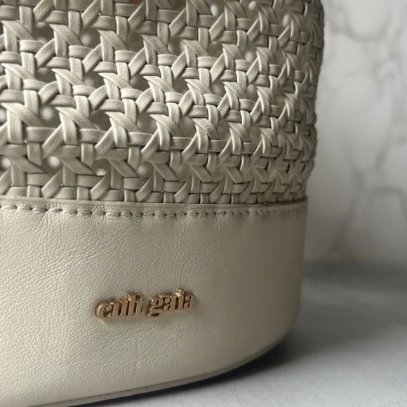 Cult Gaia Fifi Backpack in White Leather New Women's Bag - Picture 3 of 10